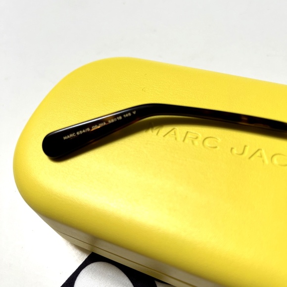 New in Case Original $200 MARC JACOBS 654/S Square Sunglasses Metal Tortoise main image 4